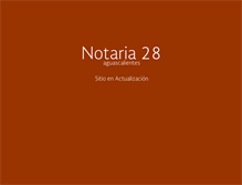 Tablet Screenshot of notaria28aguascalientes.com